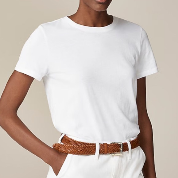 J. Crew Tops - J Crew‎ Vintage jersey classic-fit crewneck T-shirt in White size XS NWT BY359